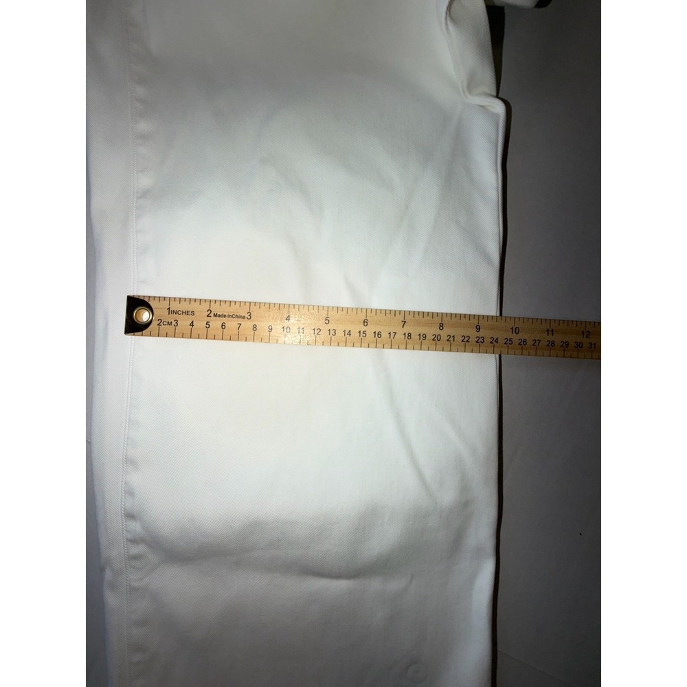 NWT SPANX 20312R Stretch Twill Cropped Wide Leg in Bright White Pants M - Picture 11 of 12